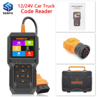 HUMZOR NC610 12V/24V for Scania Truck Code Reader OBD 2 Engine J1939 For Car Auto Scanner ODB2 OBD2 Diagnostic Auto Tool