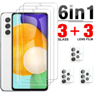6-in-1 Protective Glass For Samsung Galaxy A52 4G 5G Camera Screen Protector Samsang Samung A52s A 52 SamsungA52 Tempered Glass