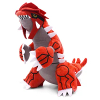 30cm Anime Pokemon Groudon Red Dinosaur Plush Toys Soft Stuffed Cartoon Animals Doll Gifts For Children