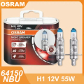 Bóng đèn pha ô tô OSRAM Night Breaker Unlimited H1 55W, 3700K, 1650lm, Halogen, ECE R37