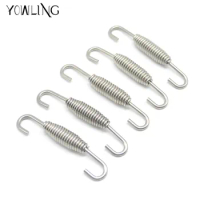 5pieces Stainless Steel Motorcycle Exhaust Scooter Muffler pipe spring accessories CBR125 CBR250 CB400 CB600 YZF FZ400 Z750 Z800