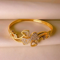 Gelang Bangle wanita Xuping Lapis Emas 24K Fashion Style Korea Mewah Terlaris Rekomendasi Bracelets#