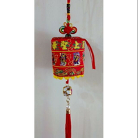 【秀秀文創生活館】天上聖母媽祖涼傘（吊飾）-紅色～結緣價100元