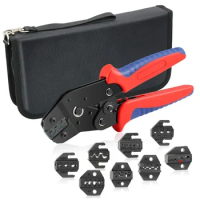 11 in 1 Ratcheting Crimping Tool Set Automotive Plug-in Crimping Clamp Multi-clamp Select Crimping Clamp Insulation Terminal