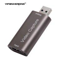 Mini Video Capture Card USB 2.0 3.0 HDMI-Compatible Video Grabber Record Box for PS4 Game DVD Camcorder HD Camera Live Streaming