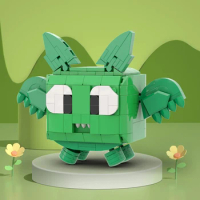 BuildMoc Cute Pet Simulator X Dragon Building Blocks Set Decorative Decoration Animal Bricks Toy For Children Girl Birthday Gift