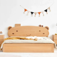 【橙家居·家具】/預購/艾勒系列五尺小熊掀床 AL-K1014(售完採預購 床架 床板 床底 收納床 兒童床)