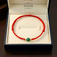 Gelang tali merah Giok asli 100% 6mm (713)