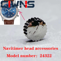 Watch Head Crown Accessories For Breitling Navitimer A24322