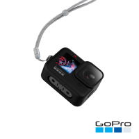 GoPro-HERO9/10/11/12 Black專用矽膠護套+繫繩-黑ADSST-001