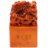 Chinese Seal Stone Chinese Name Stamp Carved Stone Seal Material Ink Stamp Writing Supply