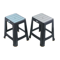 【KEYWAY 聯府】防刮地板止滑椅48cm-2入(塑膠椅 高腳凳 MIT台灣製造)