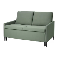 LINNEFORS 雙人座沙發床, remmarn 灰綠色, 129x92x45 公分