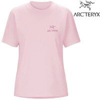 Arcteryx 始祖鳥 Envoy Emblem 女款 短袖休閒Tee/棉T X000008006 野玫瑰粉 Alpine Rose