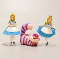 Alice In Wonderland 5-6cm Action Figure Anime Mini Decor Pvc Collection Figurine Toy Model For Children Gift Birthday Cake Decor