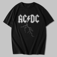 kaos band ACDC Lightning grunge rock legend t shirt dewasa pria wanita premium