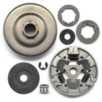 Chainsaw Clutch Drum Rim Sprocket Kit &amp; Fit For Stihl Chain Saw 066 MS660 MS650 064