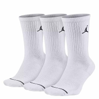NIKE 襪子 JORDAN EVERYDAY 白色 刺繡 長襪 三雙組 DX9632-100