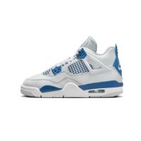 【NIKE 耐吉】休閒鞋 Air Jordan 4 Industrial Blue GS 軍藍 女鞋 大童 HF4281-141