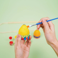 Mainan Gangsing KAyu Mainan Tradisional Gangsing DIY Coloring 223-200