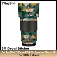 For LaoWa FFⅡ 90mm F2.8 CA-Dreamer Macro 2X for SONY E Mount Lens Sticker Protective Skin Decal Film Anti-Scratch Protector Coat