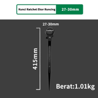 Diskon Produk FEIBAO Kunci Ring Rachet Scaffolding Torsi 12mm–32mm Ukuran F16-D116G 27mm-30mm Lengk
