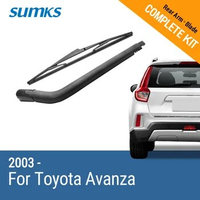 SUMKS Rear Wiper &amp; Arm for Toyota Avanza 2003 2004 2005 2006 2007 2008 2009 2010 2011 2012 2013 2014 2015 2016 2017