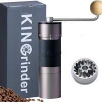 【 KOL Recommended】KINGrinder K6 Manual Hand Coffee Grinder (K6-Bent Handle)