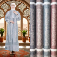 Bahan Kain Silk Original Motif Siera harga per setengah meter untuk Seragaman Gamis kemeja Dress tun