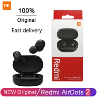 Original Xiaomi Headphones Redmi AirDots 2 Wireless Earphone Bluetooth 5.0 TWS Sports Stereo Music HiFi Headset with Mic