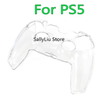 2PCS For sony PS5 Wireless Controller Crystal Transparent Case For PS5 Game Handle Split Transparent Hard Shell Protection Box
