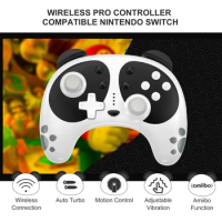 2022 New Wireless Bluetooth Panda Gamepad Joystick Console Remote Controller Pro Wake Up Gamepads For Nintendo Switch Windows PC