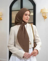 Heaven Lights - Voal Plain - Hijab Voal Polos Segi Empat Toffee