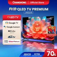 Changhong QLED TV 40 inch FHD Dolby Audio Google Play Netflix Youtube Bluetooth USB Google Assistant