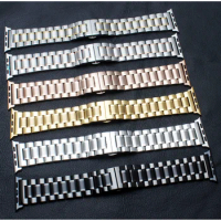 Stainless Steel strap For Apple watch band 44mm 40mm 45mm/41mm 42mm 38mm Butterfly Metal Link bracelet band iWatch 5 4 3 se 6 7