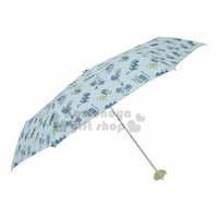 小禮堂 迪士尼 三眼怪 頭型柄折疊雨陽傘《藍綠.滿版》折傘.雨傘.雨具