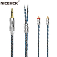 NiceHCK C24-2 24 Core Silver Plated Copper Alloy Copper Earbud Upgrade Cable 3.5mm/2.5mm/4.4mm MMCX/NX7/QDC/0.78 2Pin for EBX21