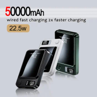 50000mAh Magnetic Qi Wireless Charger Power Bank 22.5w Fast Charging for Xiaomi Samsung Huawei Portable Powerbank