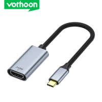 Vothoon USB C to HDMI Adapter Cable 4K 60Hz USB Type C to HDMI Adapter for Laptop MacBook Pro Air Dell XPS Surface iPad Pro etc