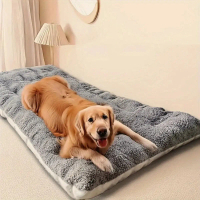{DLGIFJIE} Large Plush Dog Bed Sofa Thickened Super Soft Polyester Pet Mat Dog Crate Mat Bed For Sma