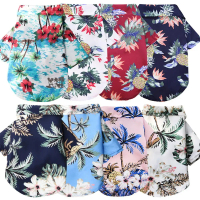 thetoo 1Pcs TRUNG T-Shirts Chó lớn T-Shirts Hawaii Quần Áo Vật Nuôi Bãi biển Cây Dừa In Pet Dog Polo
