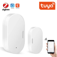 Zigbee Window Sensor Independent Magnetic Tuya Work With Google Home Alexa App Control Smart Life App Alarm System Alexa Wifi