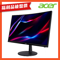 (福利品)Acer 宏碁 ED240Q Hbi 24型VA曲面電腦螢幕｜100hz抗閃