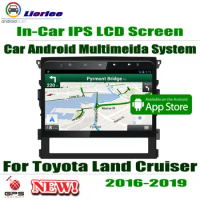 LCD Screen Android 8 Core For Toyota Land Cruiser 2016 2017 2018 2019 Car Radio 3G/4G WIFI AUX USB GPS Navi Multimedia