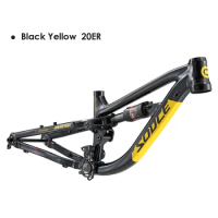 Aluminum Alloy 6069 Full Suspension Bicycle Frame with DNM Rear Shock For Child AM DH MTB Soft Tail Bikes
