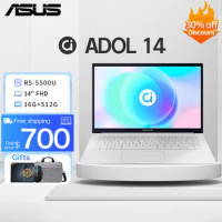ASUS ADOL14 Slim Laptop AMD Ryzen5 5500U/i5-1135G7 16G RAM 512G SSD FHD Screen 14Inch Office Laptop