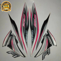 striping honda spacy fi 2012 2013 putih stiker motor list body standar kualitas terbaik ter murah