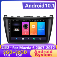 Car Radio For Mazda 6 2007 2008 2009 2010 2011-2012 2 din Android Autoradio Multimedia GPS DVR Camera RAM 2GB ROM 32GB USB