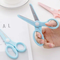 1pcs Creative Children'S Safety Scissors,Anti-Pinch Hand,Parcel Letter Opener,Diy Handmade Artistic Paper-Cut Stationery HY-135
