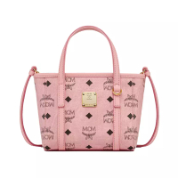 MCM X-Mini Toni Top-Zip Visetos Shopper Bag Soft Pink